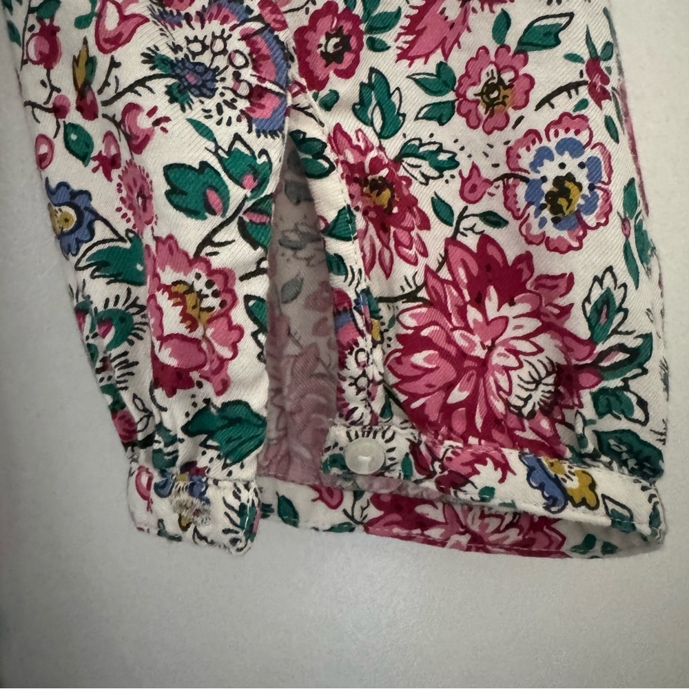 Old Navy Pink and White Floral Long Sleeve Dress festival, summer sundress - Picture 4 of 16